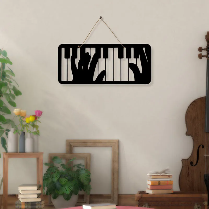 Piano Keys Iron Wall Accent media 1
