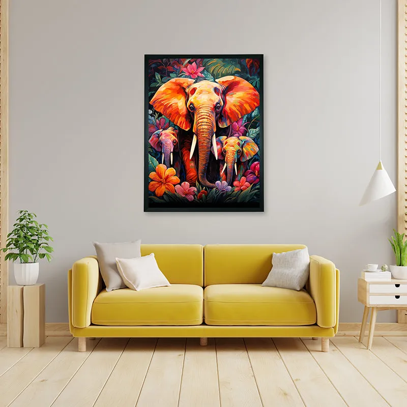 Elephant Pride Pose Canvas Wall Art media 5