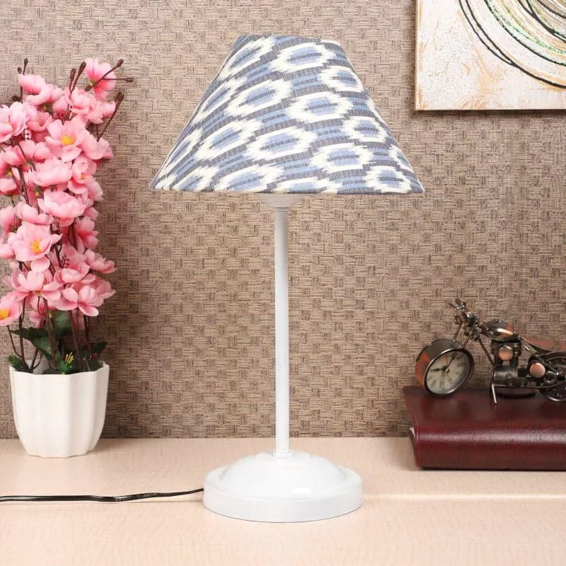 Lois Meisaa Fabric Table Lamp - Blue,White media 3
