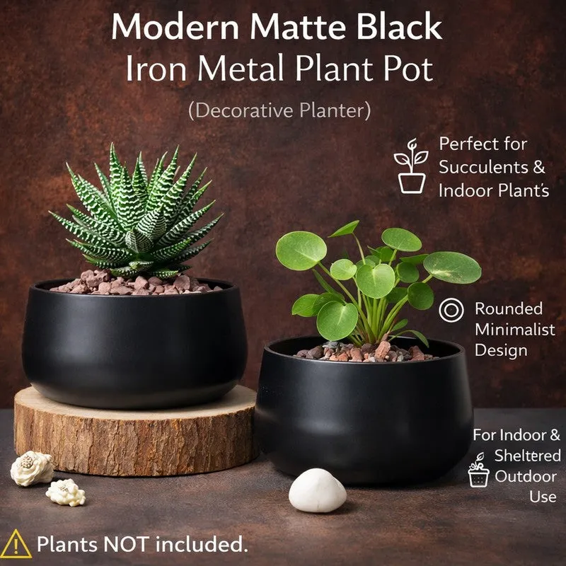 MinimalAura Pots & Planters (Black) - Set of Two media 4