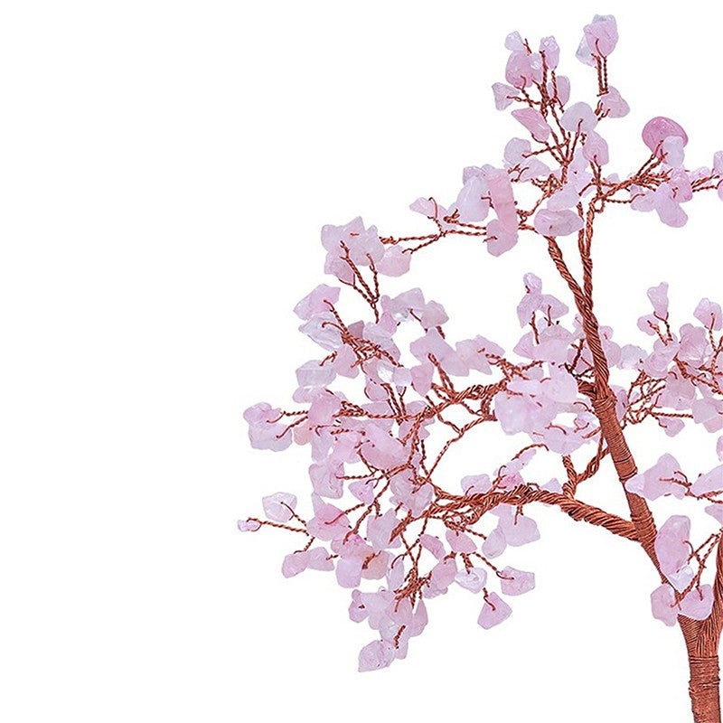 Agate Wish Tree Handcrafted Showpiece - Pink media 5