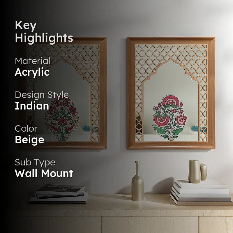 Persian Mahal Decorative Wall Mirror - Set Of Two media 2