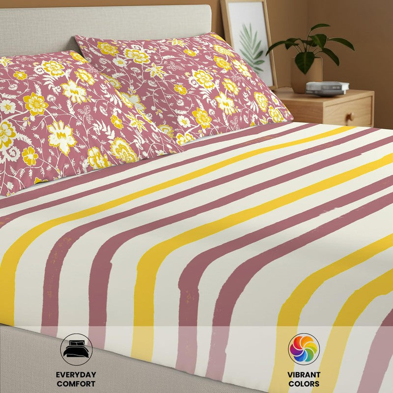 Urban Space Minimal Luxe Cotton Bedsheet - 144 TC media 6