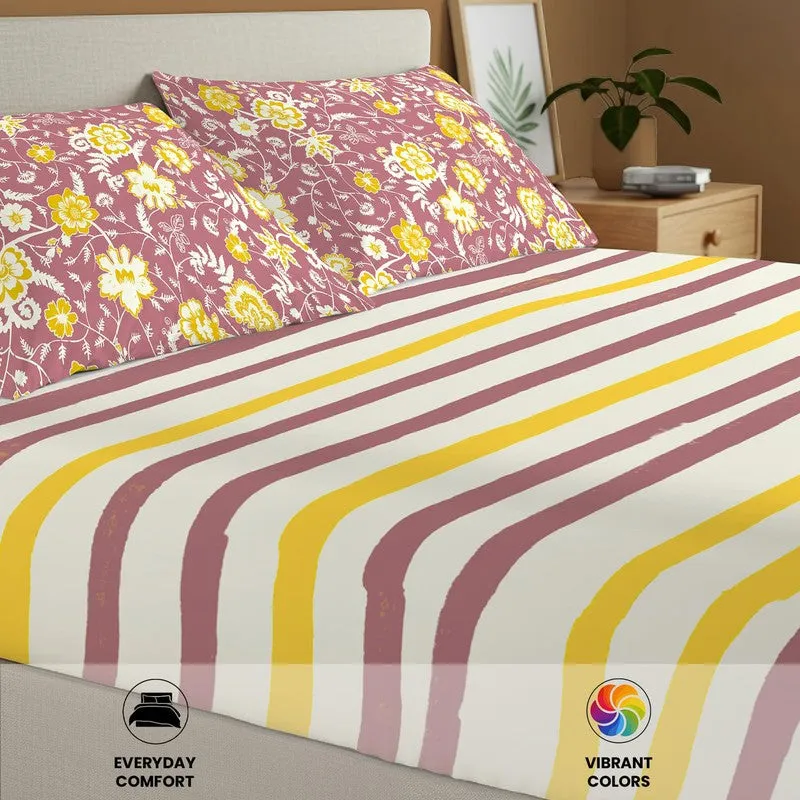 Urban Space Minimal Luxe Cotton Bedsheet - 144 TC media 6