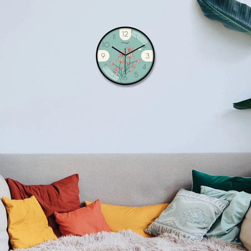 Blossom Round Analog Wall Clock - Multicolor media 4