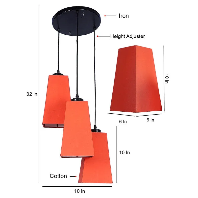 Shadowlux Triple Metal Ceiling Lamp - Orange media 9