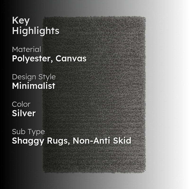 Table Tufted Woven Whisper Rug - Silver media 2