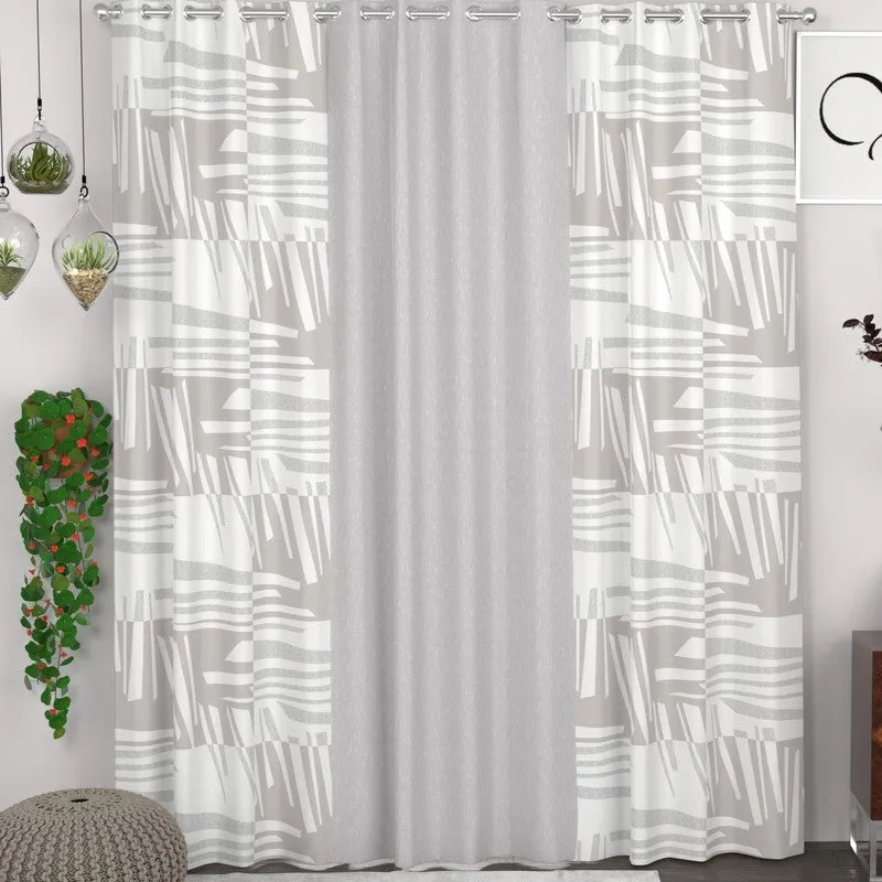 Line Harmony Curtains - Set of Three media 1