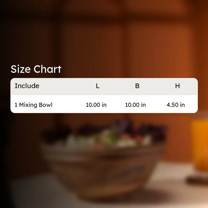 Classic Wood Mixing Bowl - 2600 mL media 9