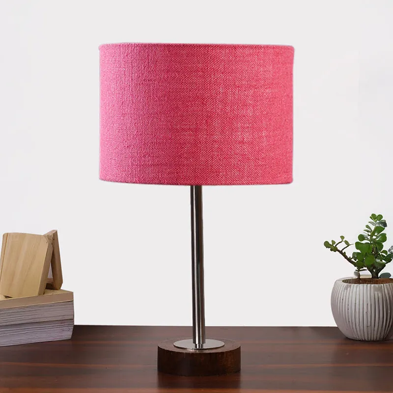 Sienna I Rodin Wooden Table Lamp - Pink,Silver,Brown media 3