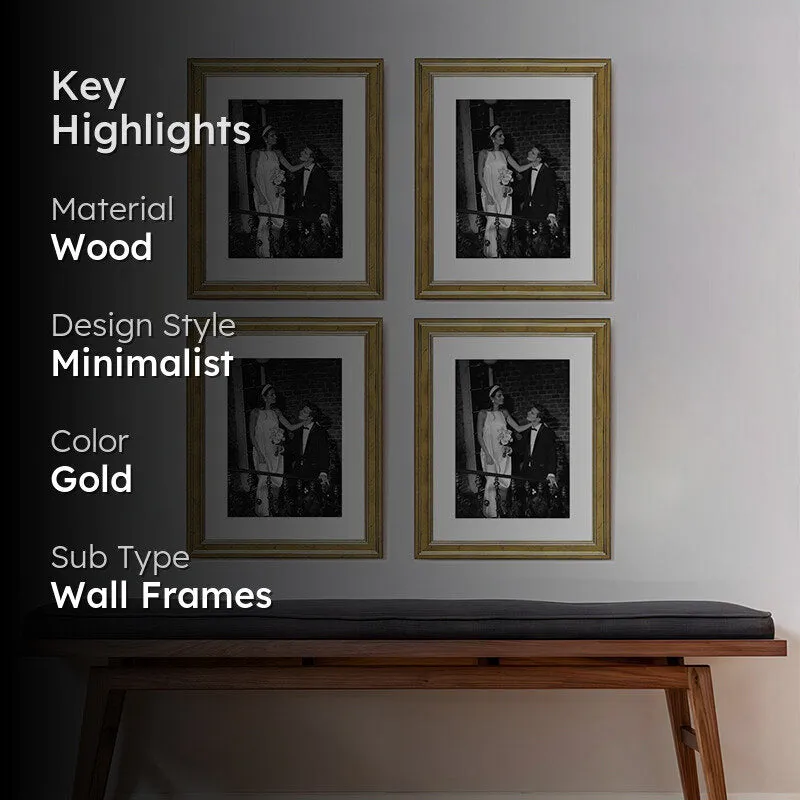 Treega Photo Frame (Gold) - Set Of Four media 2