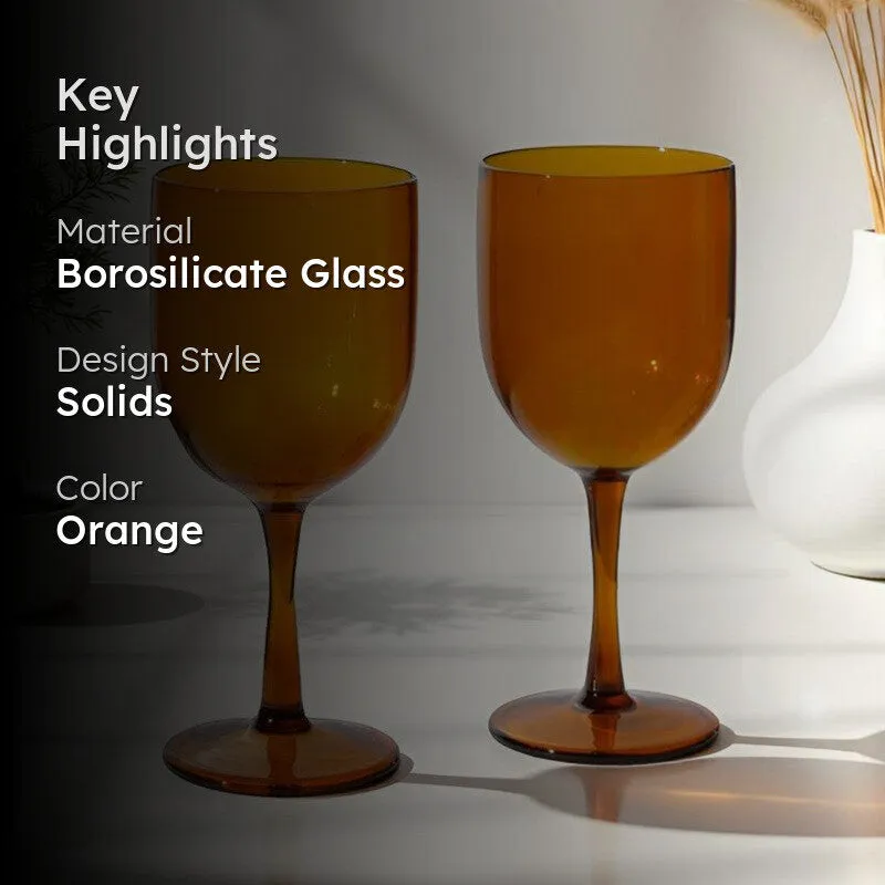 Ivory Frost Goblet Glasses(280 mL) - Set Of Two media 2