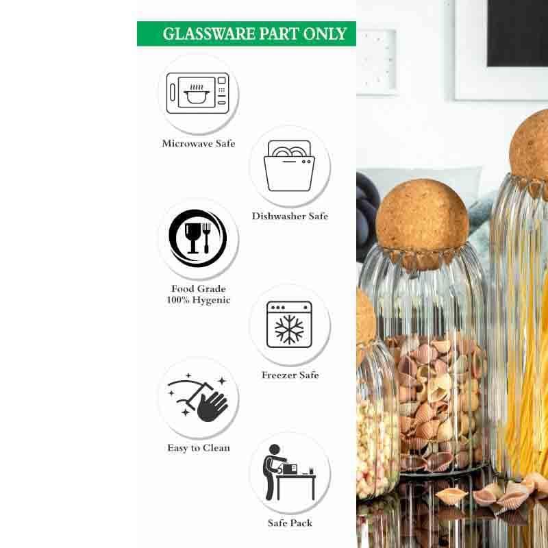 Poppiko Storage Jar Set with Cork Ball Lid - Set of Three media 6