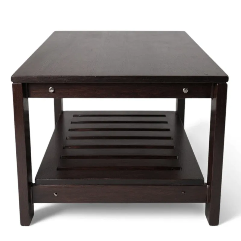 Alvero Sheesham Wooden Center Table - Brown media 4