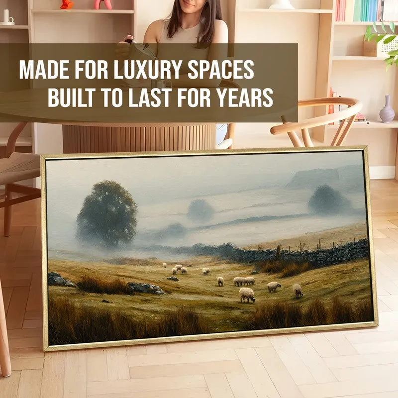 Classic Misty Pastoral Landscape Wall Art media 5