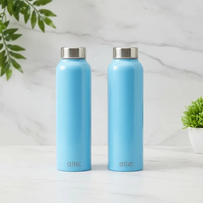 HydroEase Stainless Steel Water Bottle (950 mL Each) - Set Of Two media 1