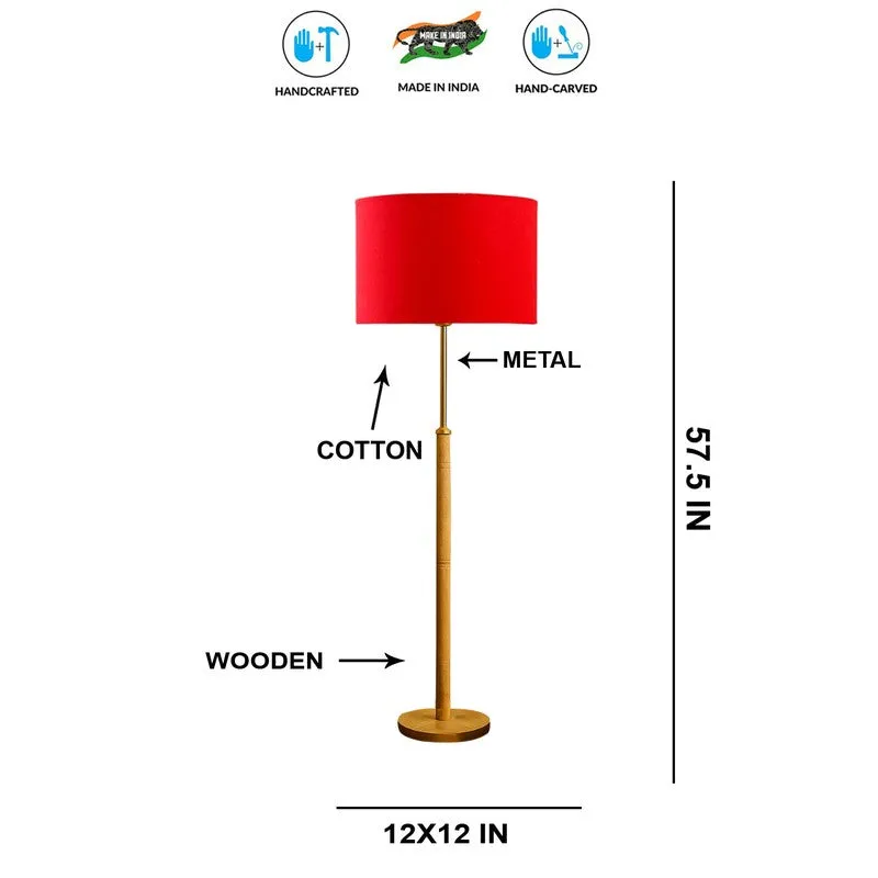 Twilight Wooden Floor Lamp - Red media 7