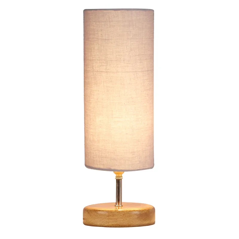 Hisha Wooden Table Lamp - White,Brown media 3