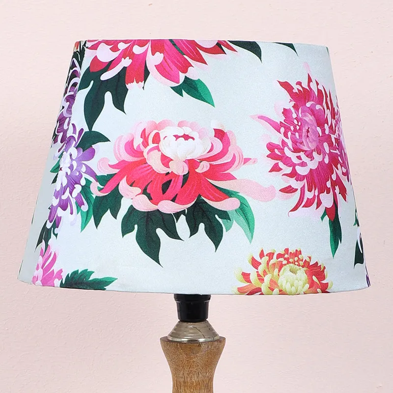 Miyabi Glyph Printed Mango Wood Table Lamp - Multicolor media 3