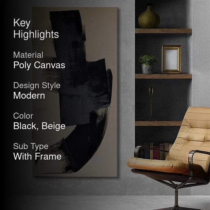 Black Streak Wall Painting media 2