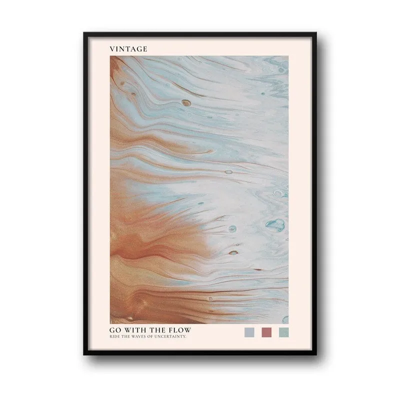 Go with the Flow Archival Canvas Wall Art - Black Frame media 5