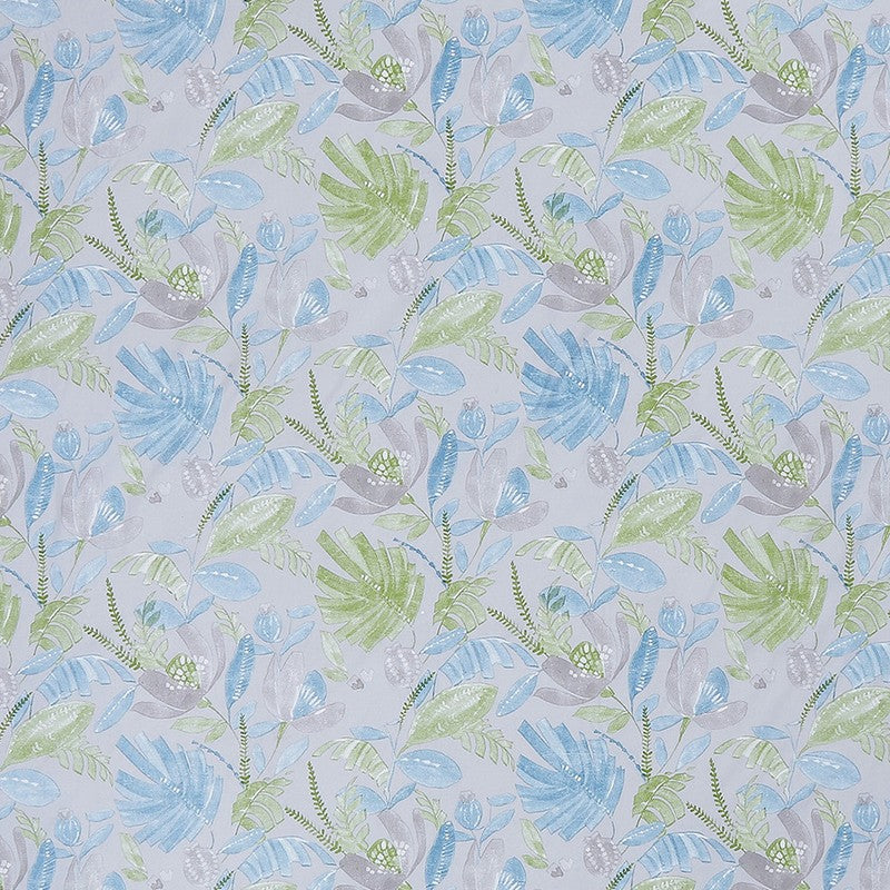 Monte Carlo Floral Dream Cotton Bedsheet(Blue,Grey) - 104 TC media 7