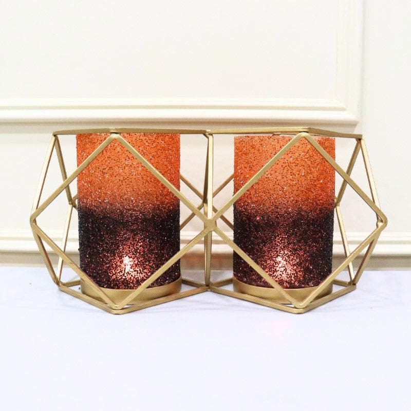 Suzette Double Votive - Orange