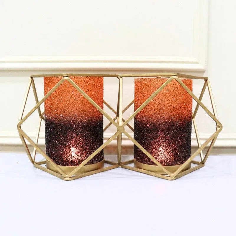 Suzette Double Votive - Orange media 1