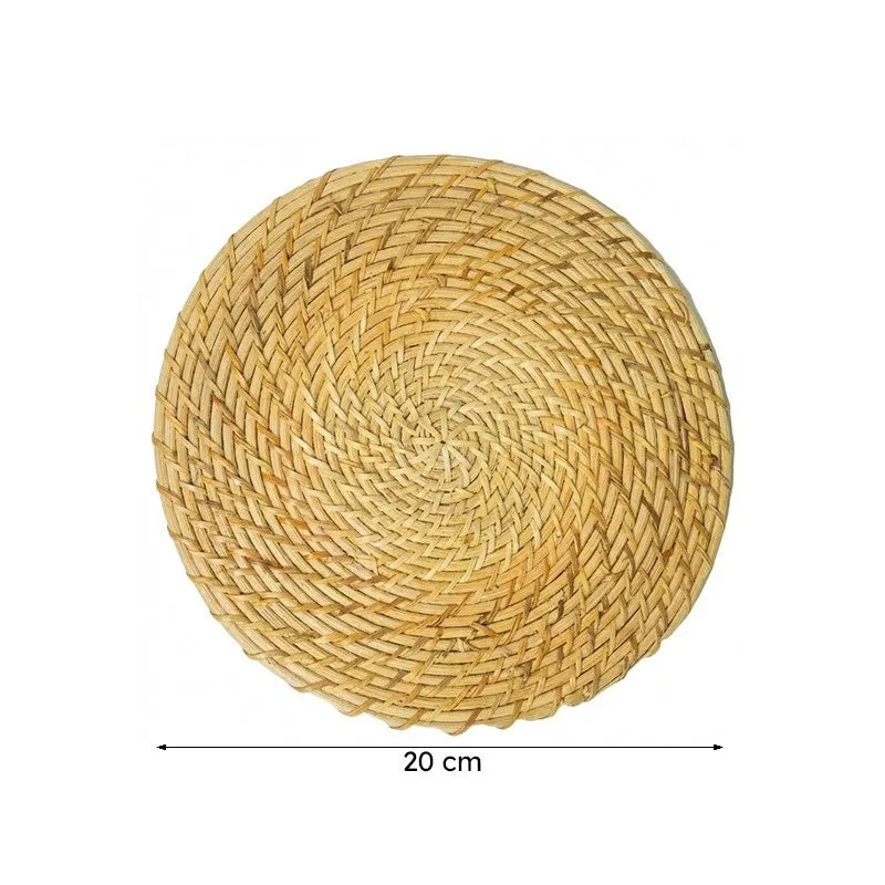 Vrita Rattan Trivet - Set Of Two media 7