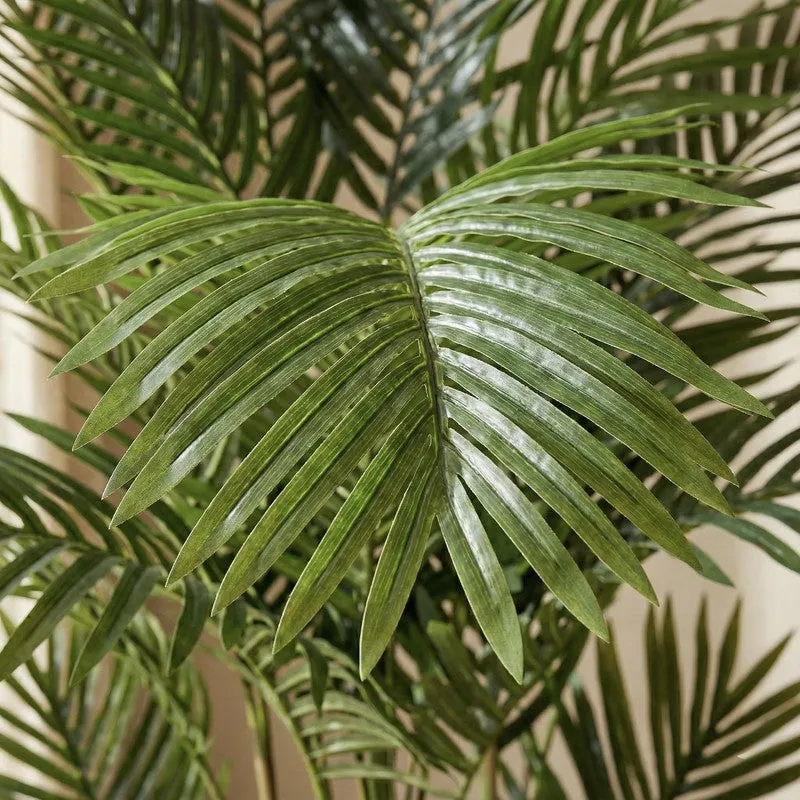 Palmora Artificial Areca Palm Plant With Black Plastic Pot - 4.9 ft media 6