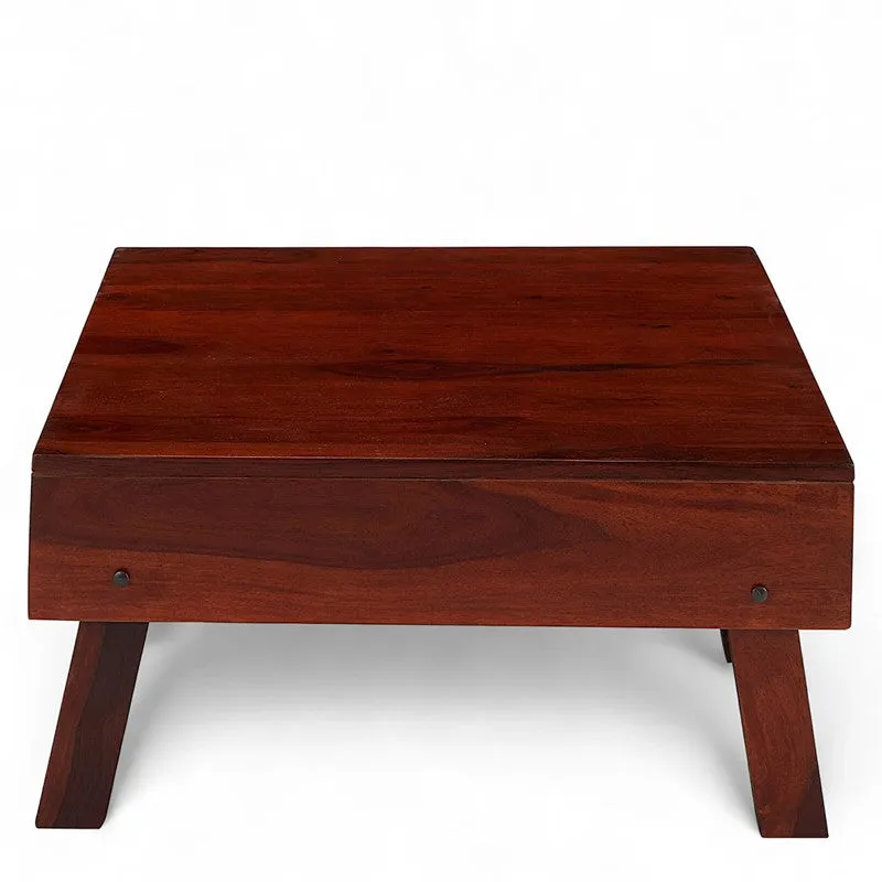 Servo Sheesham Wooden Center Table - Deep Brown media 5