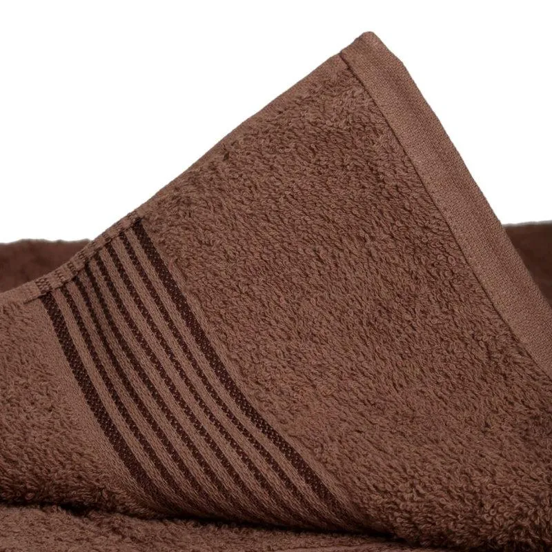 Bodil Bath Towel (Light Blue & Brown) - Set Of Two media 3
