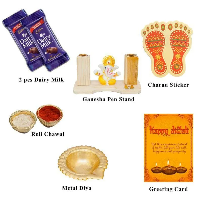 Ganesha Penstand Diwali Gift Set media 3