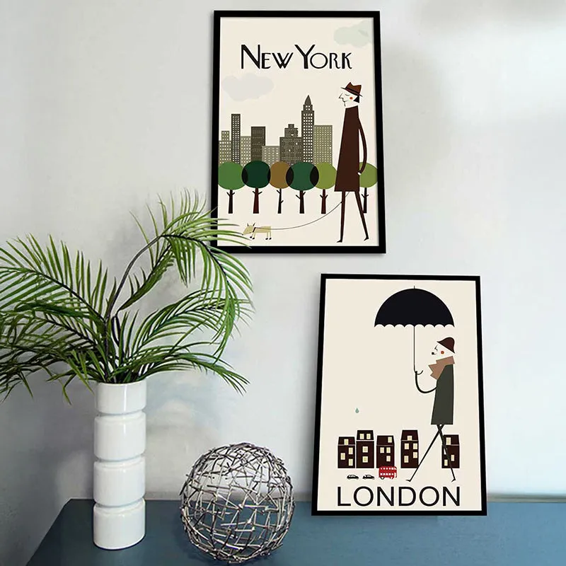 Major Cities Wall Art - Set Of Two media 5