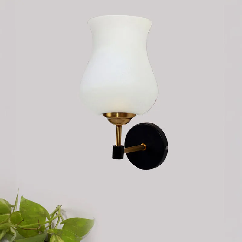 Argent Glass & Steel Wall Lamp - Black media 3