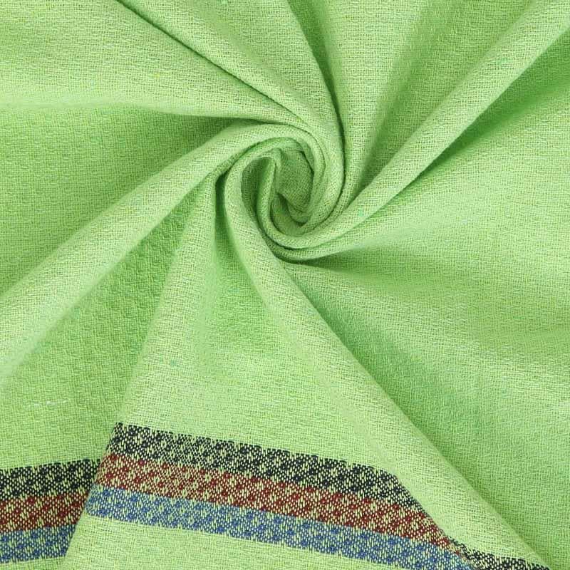 Madras Stripes Border Table Cover - Light Green media 3