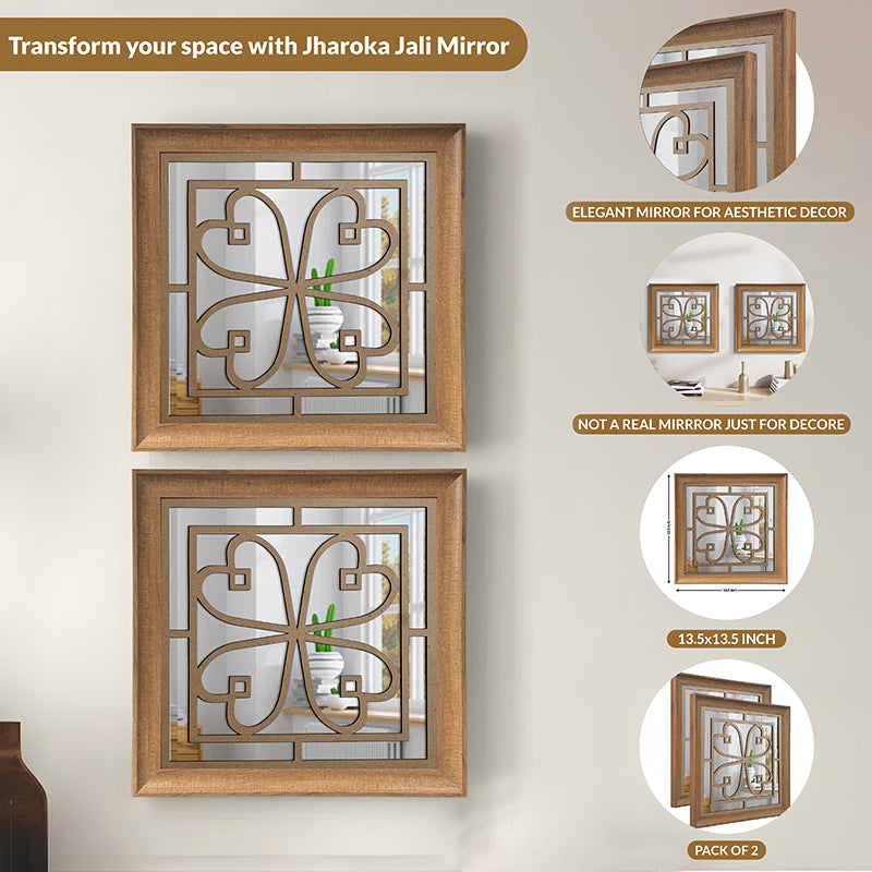 Flora Curve Decorative Wall Mirror - Set Of Two media 6