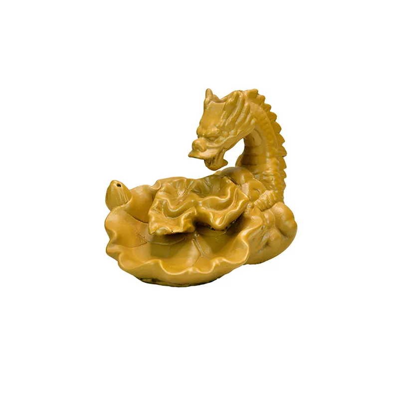 Chinese Dragon Incense Holder With Five Cone media 7