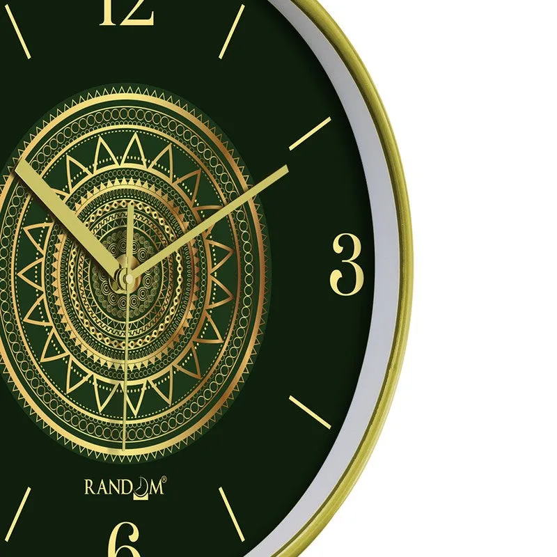 Yuga 3D Printed Mandala Wall Clock - Deep Emrald Green media 7