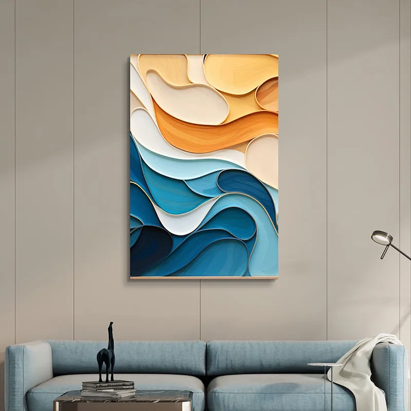 Vibrant Strokes Wall Painting media 1