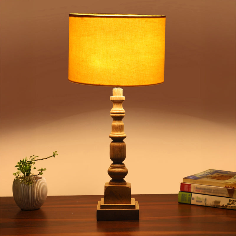 Cotin I Arbor Wooden Table Lamp - Yellow,Brown