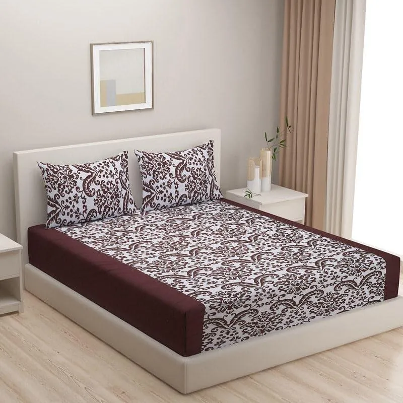 Swayam Boro Ethnic Cotton Bedsheet - 240 TC media 3