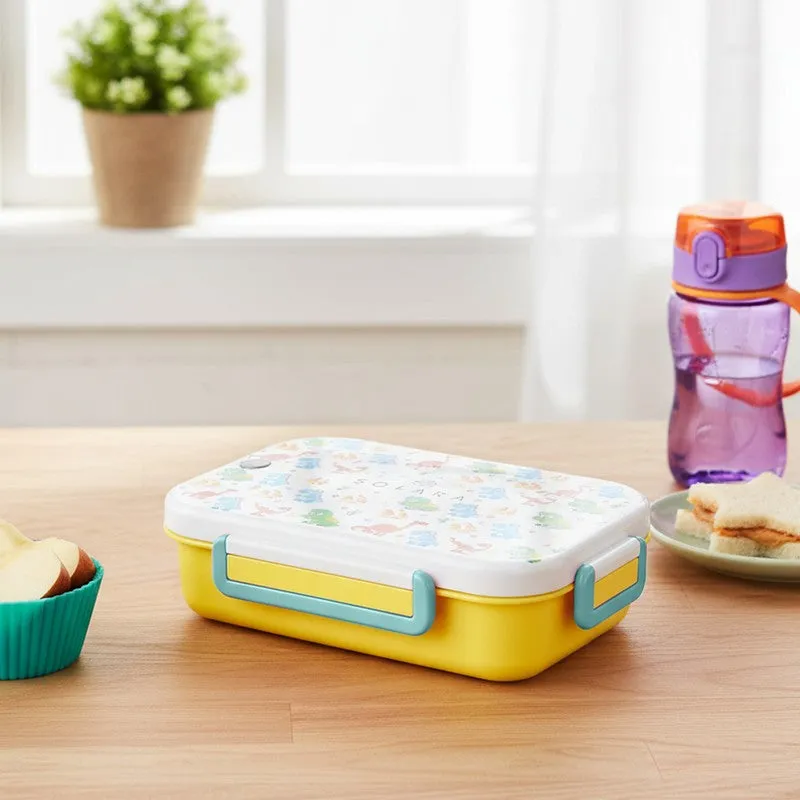 Solara Brewora Dino Lunch Box (Yellow,White) - 1000 ML media 1