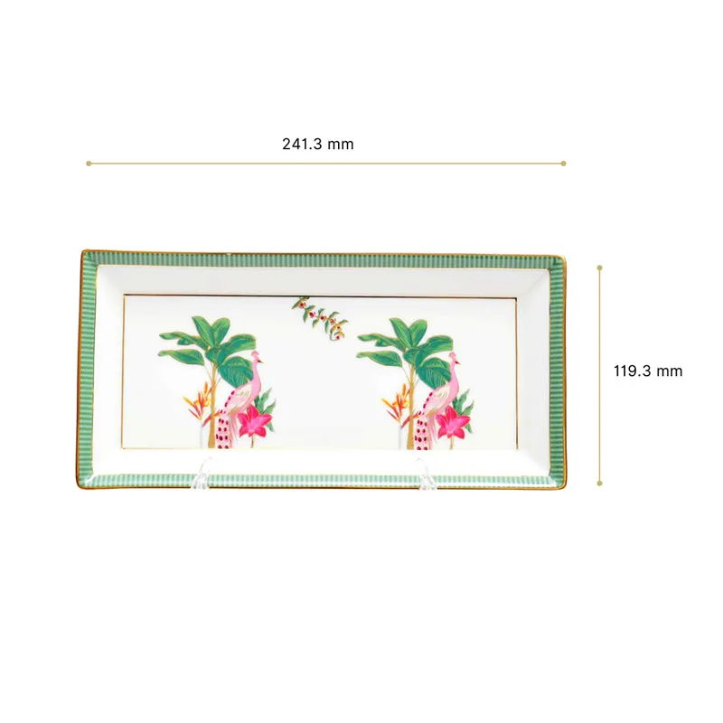 Gilded Mayura Porcelain Platter media 6