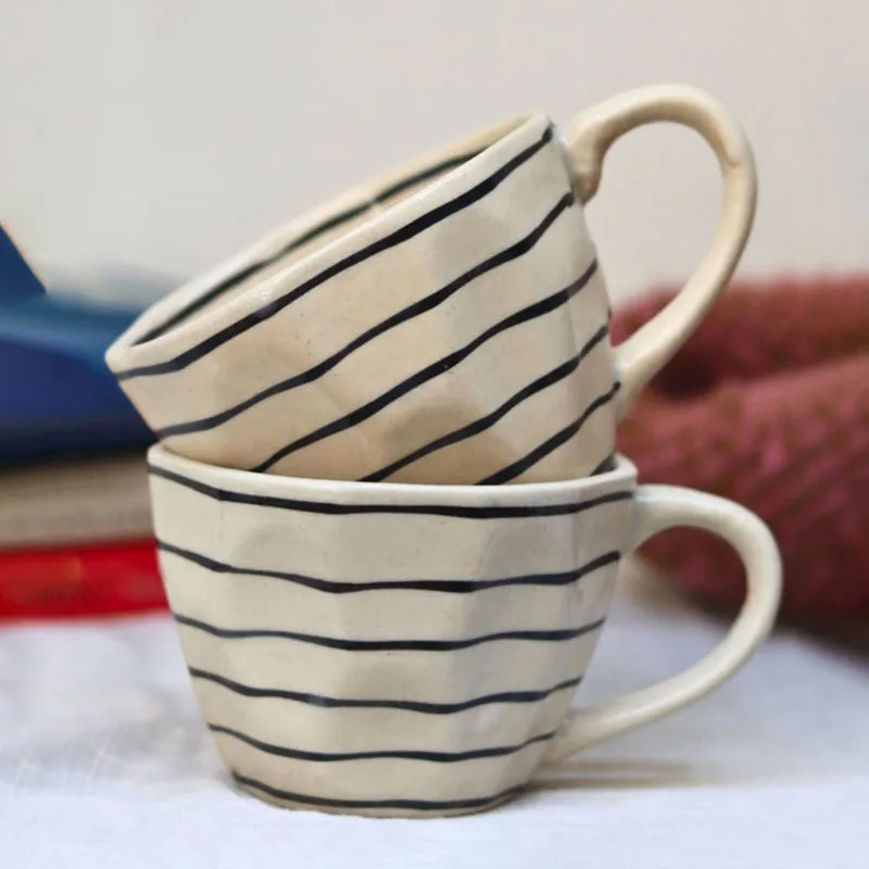 Linear Ceramic Tea Cup (230 mL) media 3