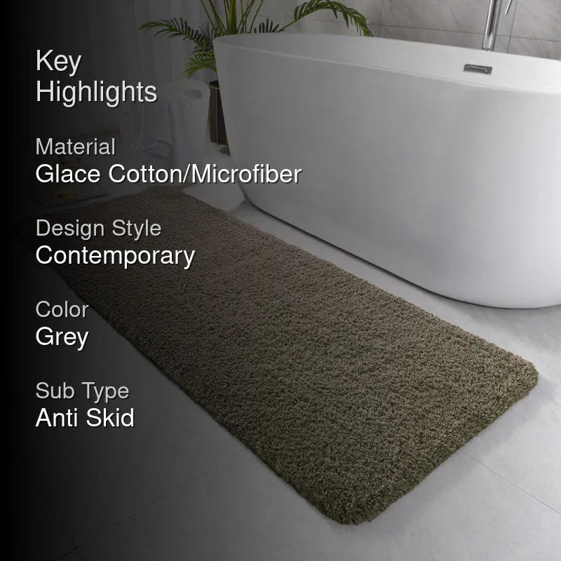 Nuo Luxe Micro Fiber Runner Rug - Taupe media 2