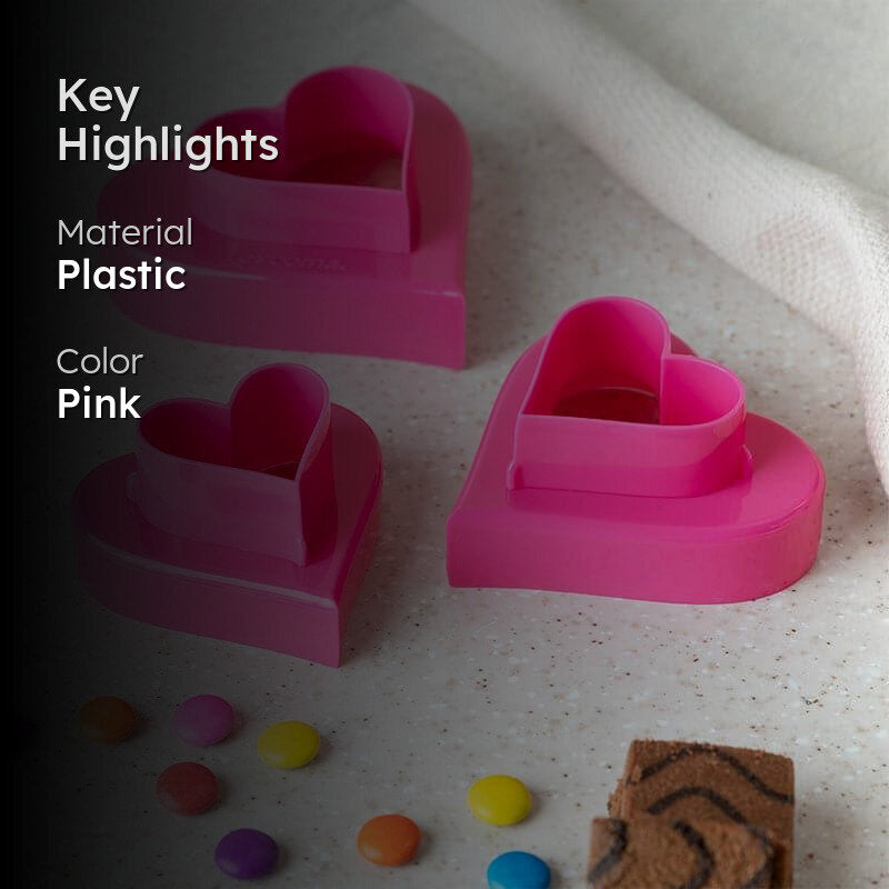 Dough Dip Cookie Cutter (Pink) - Set Of Six media 2