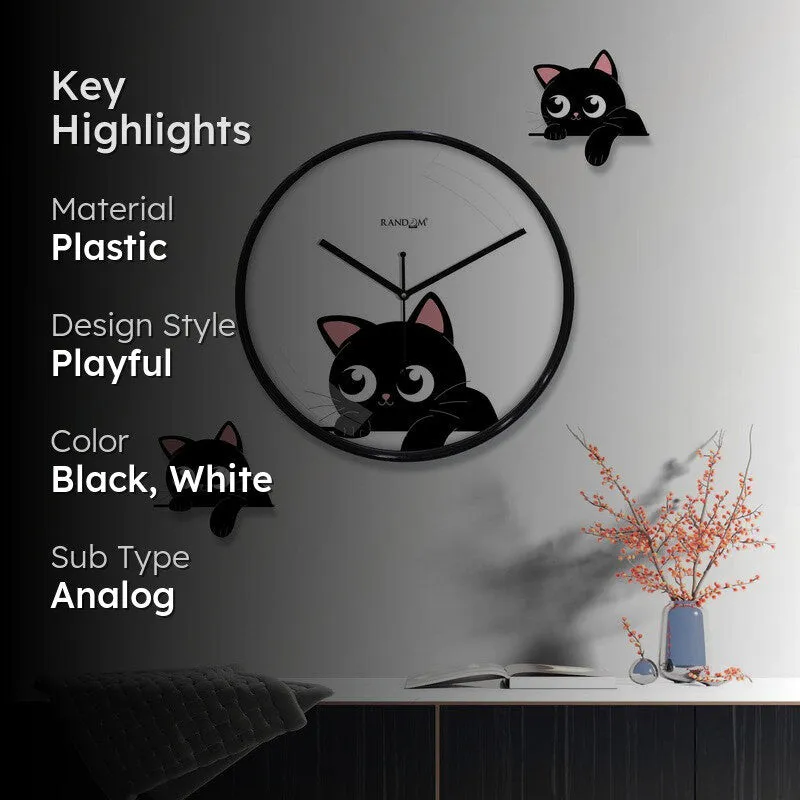Meow Tick Wall Clock media 2