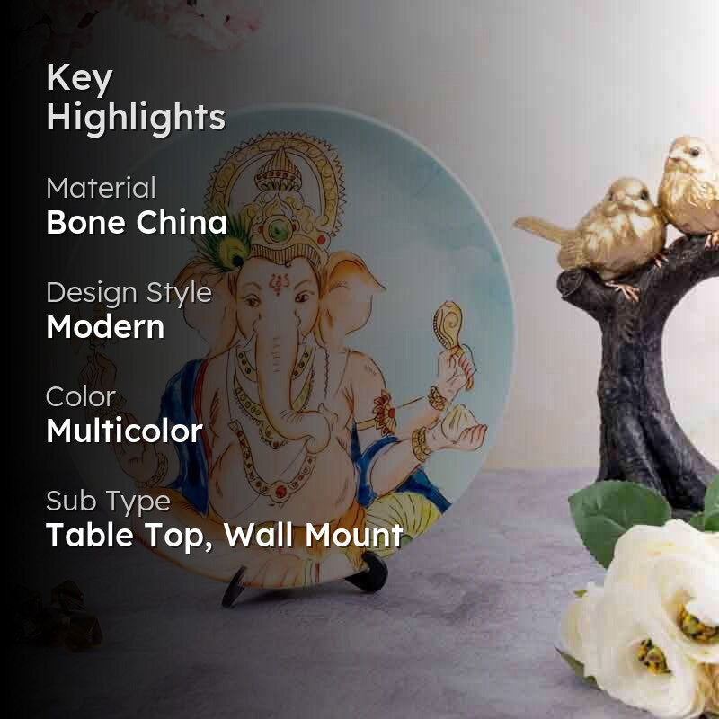 Ganesha Decorative Wall Plates media 2