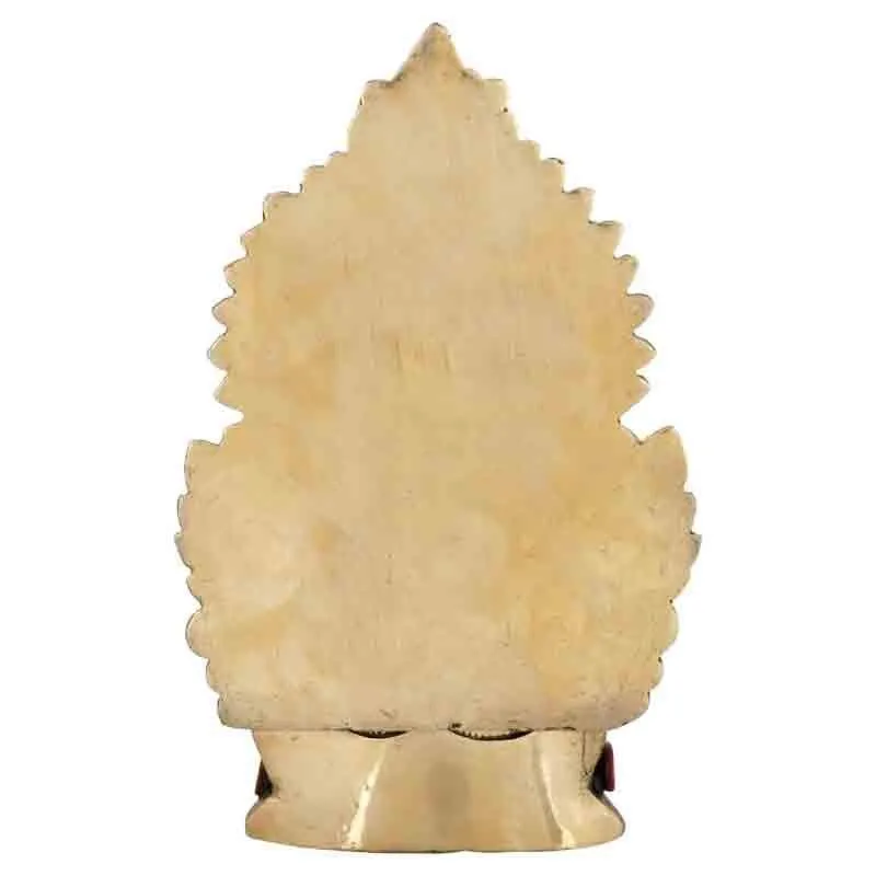 Colorful Gajanana Brass Statue media 5